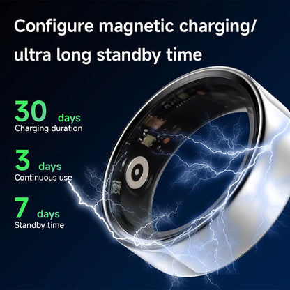 New Low Power Smart Ring Multi-Exercise Mode Blood Pressure Measurement and Monitoring IP68 Waterproof Bluetooth 5.0